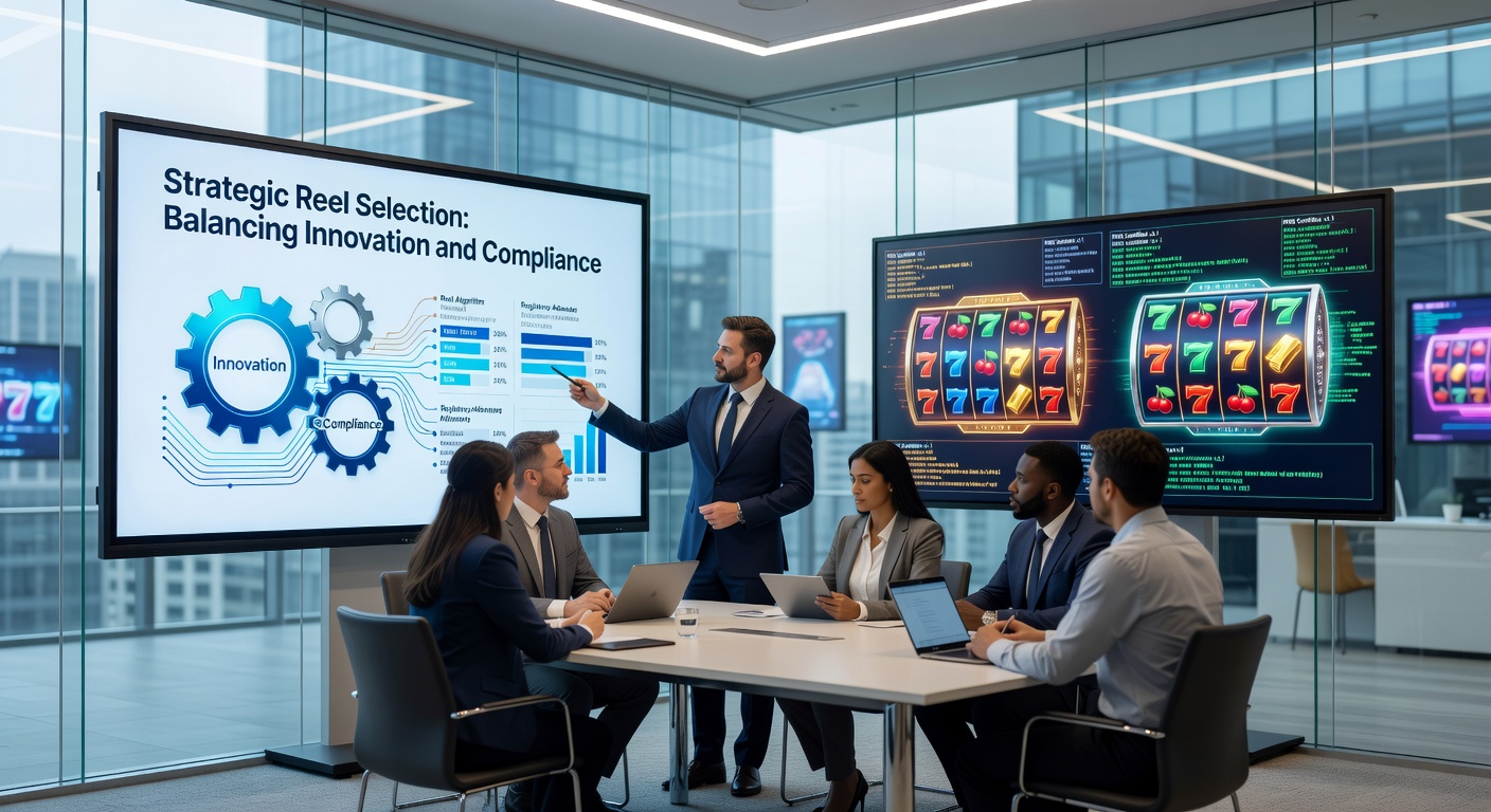 Illustration von Compliance-Checks bei Reel-Entwicklungen mit Fokus auf regulatorische Zertifizierungen und technische Tests