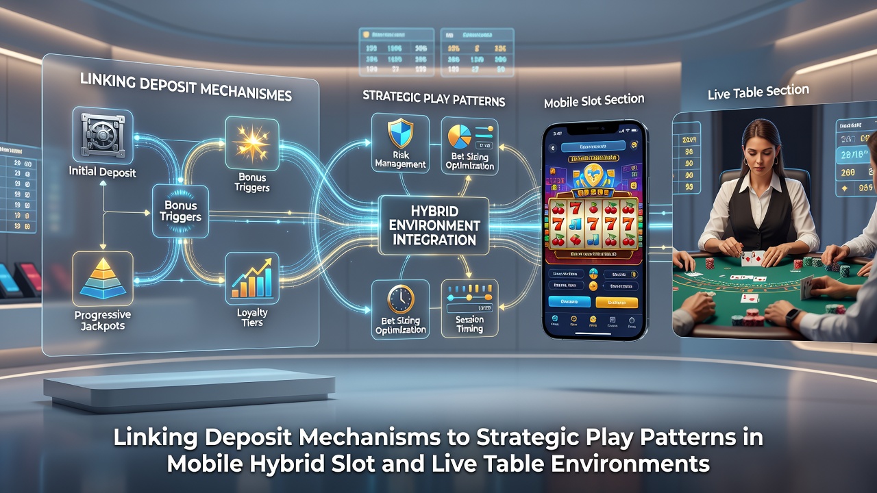 Strategische Spielmuster in einer hybriden mobilen Casino-App mit Slot-Walzen und Live-Tisch-Interaktionen