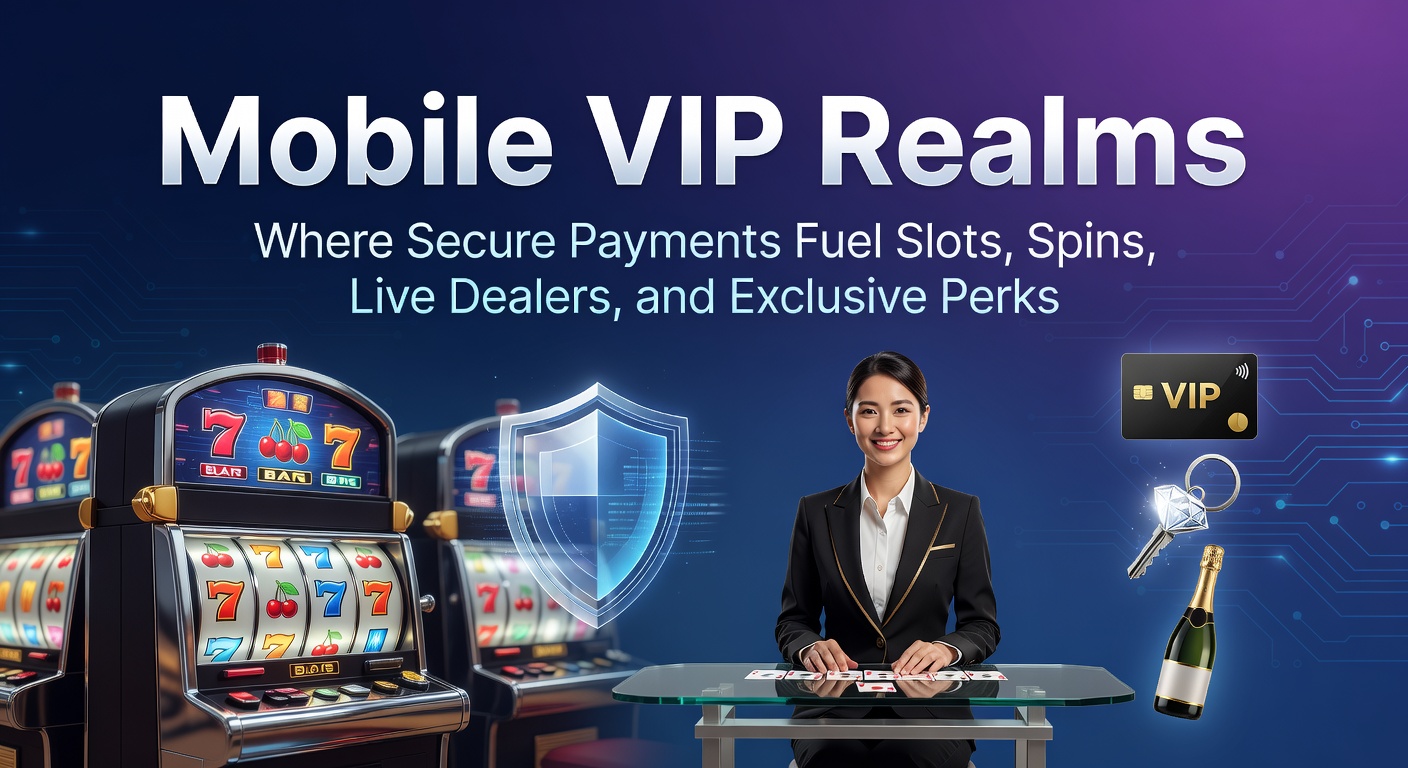 Smartphone mit Casino-App, das sichere Zahlungen und VIP-Slots zeigt, umgeben von glitzernden Symbolen und Dealer-Karten